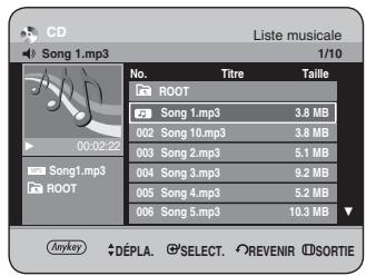 SAMSUNG DVD-HR734 - Lecture d'un disque MP3 - 1