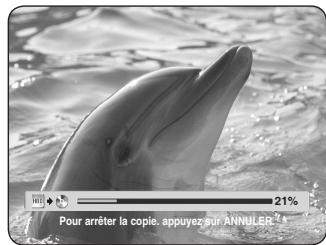 SAMSUNG DVD-HR734 - Pour copier un titre tout en visualisant le titre à l'écran de copie, appuyez sur les boutons ◀▶ pour sélectionner Oui, puis appuyez sur le bouton OK. - 1