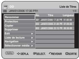 SAMSUNG DVD-HR734 - Utilisation du bouton MENU. - 1