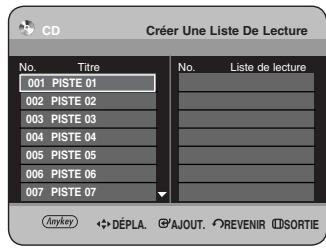 SAMSUNG DVD-HR734 - Appuyez sur les boutons ▲▼ pour sélectionner Nouvelle Liste de Lecture, puis appuyez sur le bouton OK ou ▶. - 1