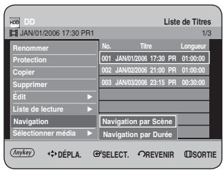 SAMSUNG DVD-HR734 - Appuyez sur les boutons ▲▼ pour sélectionner Navigation, puis appuyez sur le bouton OK ou ▶. - 1