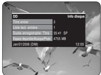 SAMSUNG DVD-HR734 - - A propos du bouton INFO - - 2