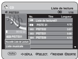 SAMSUNG DVD-HR734 - Aller dans liste de fichiers musicaux - 1