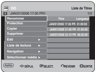 SAMSUNG DVD-HR734 - Utilisation du bouton MENU. - 1