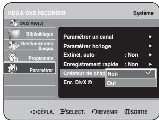 SAMSUNG DVD-HR734 - Création automatique des chapitres - 4