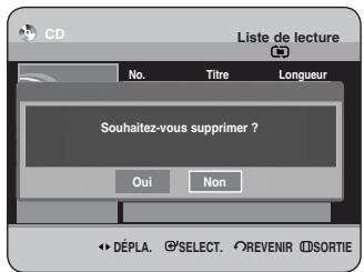 SAMSUNG DVD-HR734 - Supprimer la liste de lecture - 5