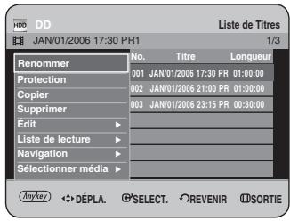 SAMSUNG DVD-HR734 - Utilisation du bouton MENU. - 1