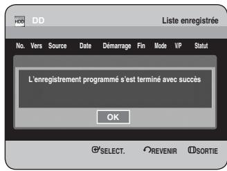 SAMSUNG DVD-HR734 - Informations relatives à Liste enregistrée - 2