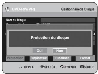 SAMSUNG DVD-HR734 - Protection d'un disque - 5