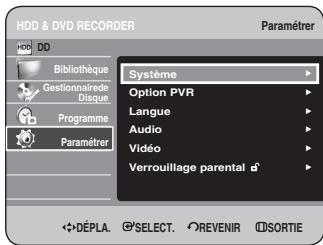 SAMSUNG DVD-HR734 - Configuration des options audio - 1