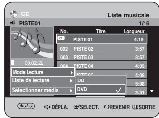 SAMSUNG DVD-HR734 - Sélectionner le support - 2