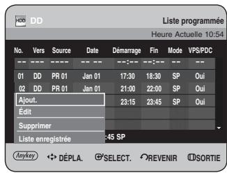 SAMSUNG DVD-HR734 - Utilisation du bouton MENU. - 2