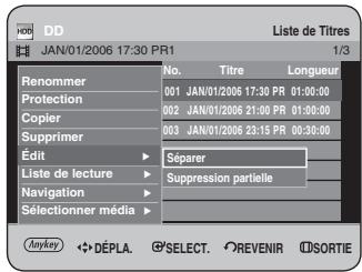 SAMSUNG DVD-HR734 - Utilisation du bouton MENU. - 2
