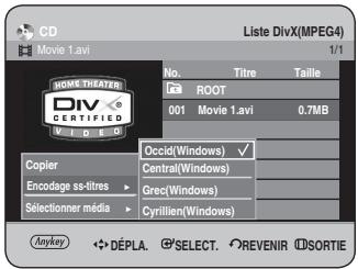 SAMSUNG DVD-HR734 - Codage des sous-titres DivX - 2