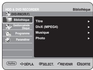 SAMSUNG DVD-HR734 - Appuyez sur le bouton MENU, appareil en mode Arrêt. - 1
