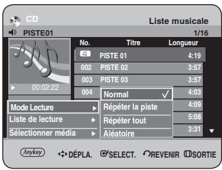 SAMSUNG DVD-HR734 - Appuyez sur les boutons ▲▼ pour sélectionner Mode Lecture, puis appuyez sur OK ou le bouton ▶. - 1
