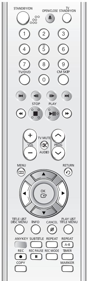 SAMSUNG DVD-HR734 - Boutons de la télécommande servant à la lecture MP3 - 1