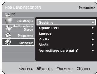 SAMSUNG DVD-HR734 - Réglage de la mise hors tension automatique - 1