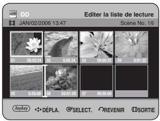 SAMSUNG DVD-HR734 - Déplacement d'une scène (changement de la position d'une scène) - 3