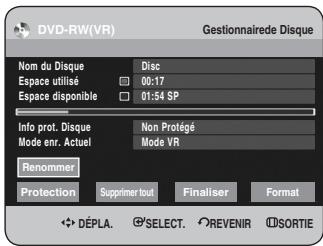 SAMSUNG DVD-HR734 - Modification du nom du disque - 7