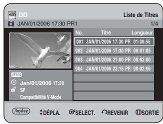 SAMSUNG DVD-HR734 - Utilisation du bouton MENU. - 7