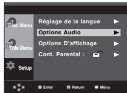 SAMSUNG DVD-P270K - Configuration des options audio - 1