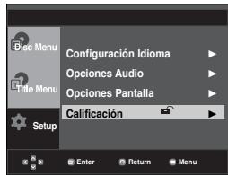 SAMSUNG DVD-P270K - Configuración del niveau de clasificacion - 2