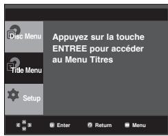 SAMSUNG DVD-P270K - Utilisation du menu Titres - 1