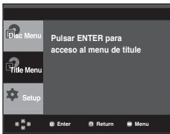 SAMSUNG DVD-P270K - Uso del menu de titulos (DVD) - 1