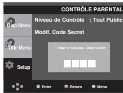 SAMSUNG DVD-P270K - Changement du mot de passer - 5