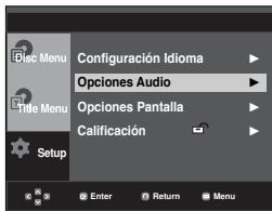 SAMSUNG DVD-P270K - Configuración de las-optiones de audio - 1