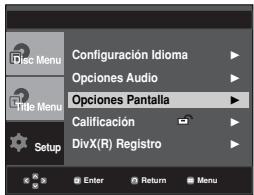 SAMSUNG DVD-P375K - Configuración de las options de pantalla - 1
