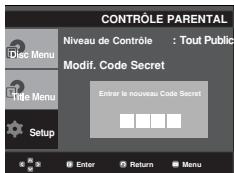 SAMSUNG DVD-P375K - Changement du mot de passe - 5