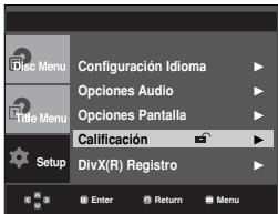 SAMSUNG DVD-P375K - Configuración del niveau de clasificacion - 2