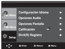 SAMSUNG DVD-P375K - Configuración del niveau de clasificacion - 1