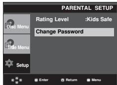SAMSUNG DVD-P375K - Changing the Password - 3