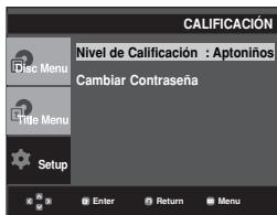 SAMSUNG DVD-P375K - Configuración del niveau de clasificacion - 3