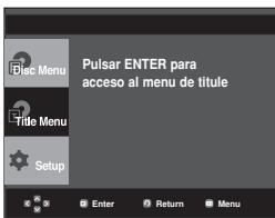 SAMSUNG DVD-P375K - Uso del menu de titulos (DVD) - 1