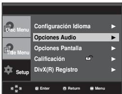 SAMSUNG DVD-P375K - Configuración de las-optiones de audio - 1