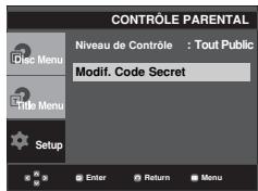 SAMSUNG DVD-P375K - Changement du mot de passe - 3