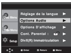 SAMSUNG DVD-P375K - Configuration des options audio - 1
