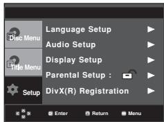 SAMSUNG DVD-P375K - Setting Up the Rating Level - 1