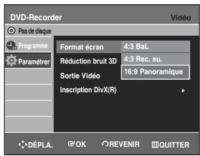 SAMSUNG DVD-R129 - Format du téléviseur - 1