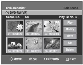 SAMSUNG DVD-R129 - Adding a Scene - 5