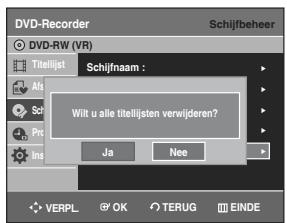 SAMSUNG DVD-R129 - Alle titellijsten verwijderen - 6