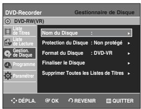 SAMSUNG DVD-R129 - Finaliser un disque - 4