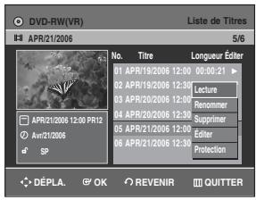 SAMSUNG DVD-R129 - Utilisation de la touche MENU - 2