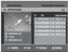 SAMSUNG DVD-R129 - Druk in de stopstand op de toets PLAY LIST. - 1