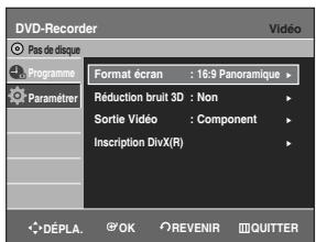 SAMSUNG DVD-R129 - Configuration des options sortie vidéo - 3