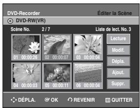 SAMSUNG DVD-R129 - Modifier une scène (remplacer une scène) - 1